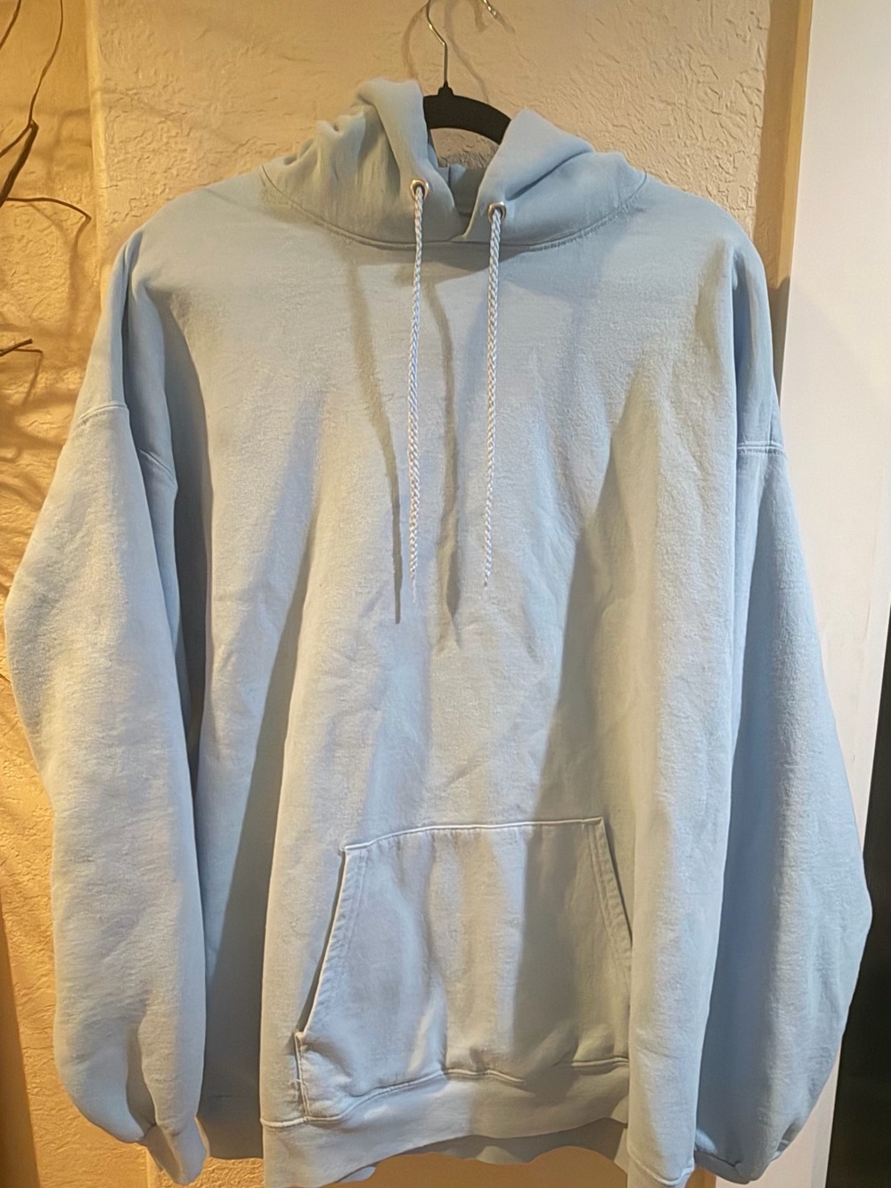 Hanes Light Blue Men's Pullover Hoodie